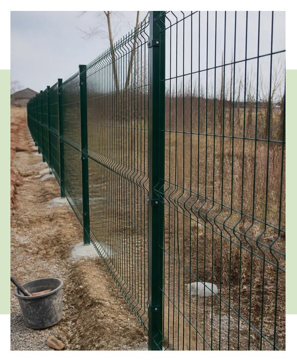 Монтаж забора 3Д высотой 1,8 метра под ключ в Краснодаре